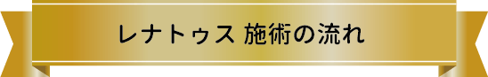 レナトゥス施術の流れ